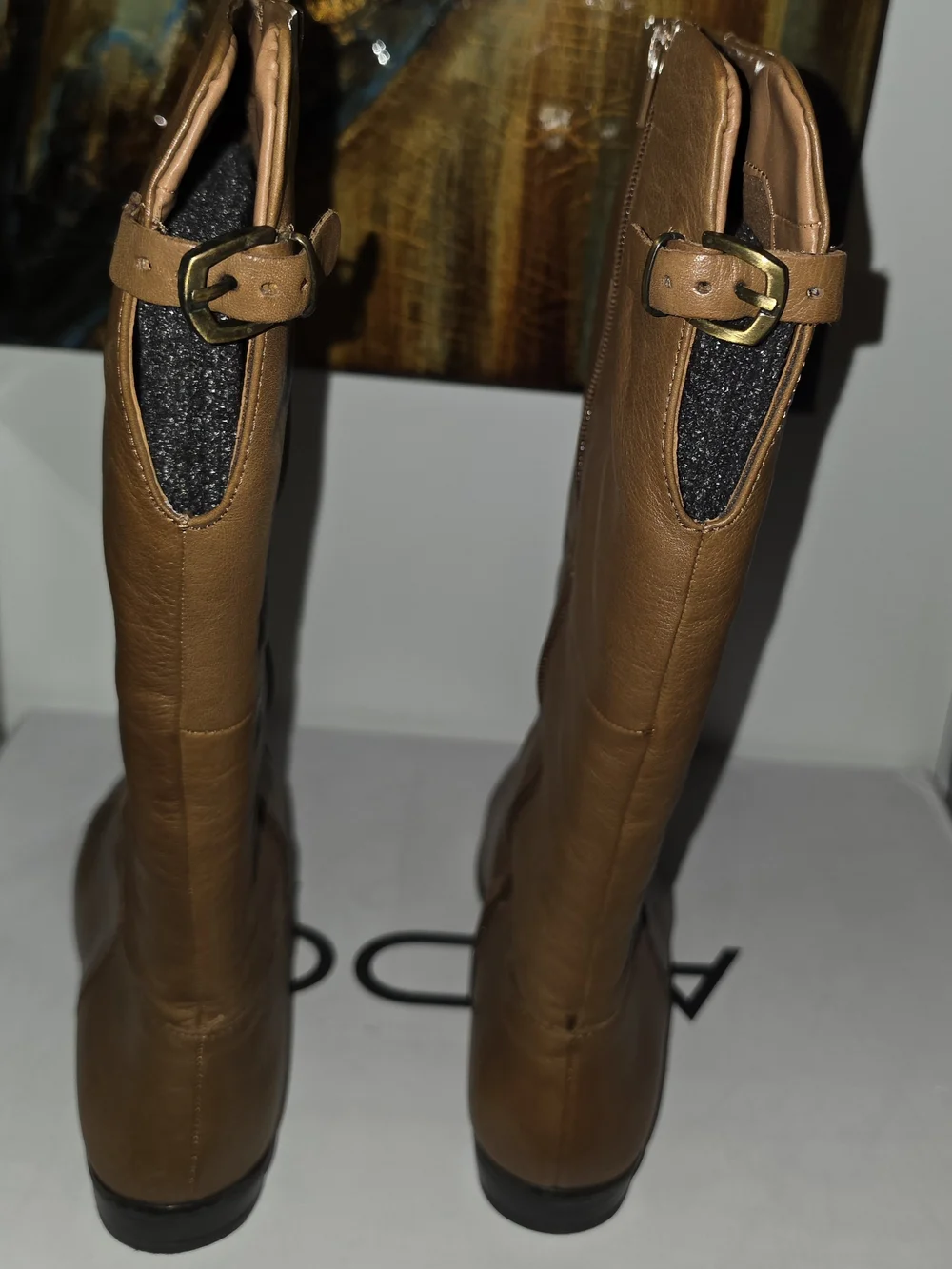 Aldo Tall Leather Riding Boots - Brown SZ 9
